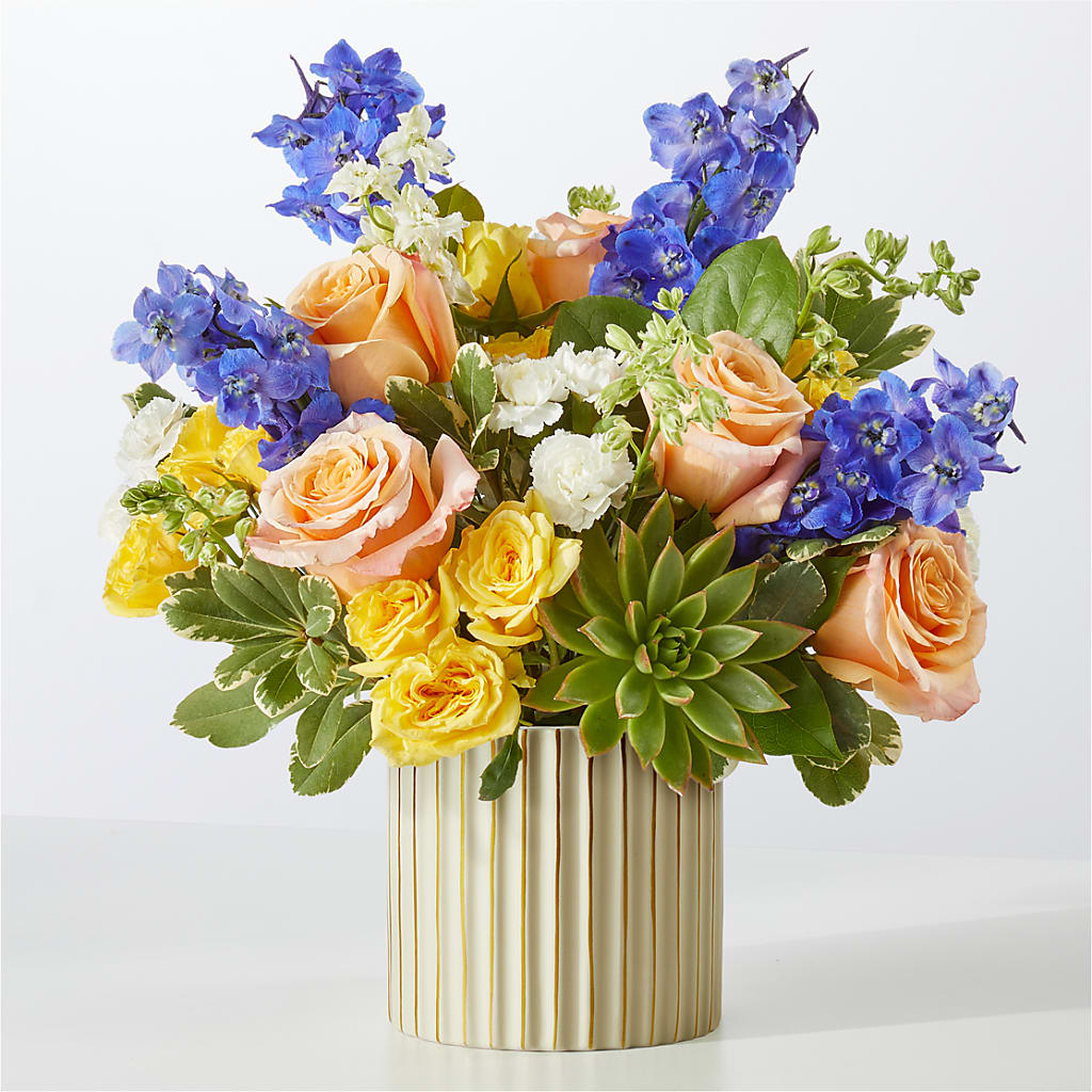 Cobalt Reverie Bouquet – Forsberg Flowers Of Marquette Llc, Marquette MI