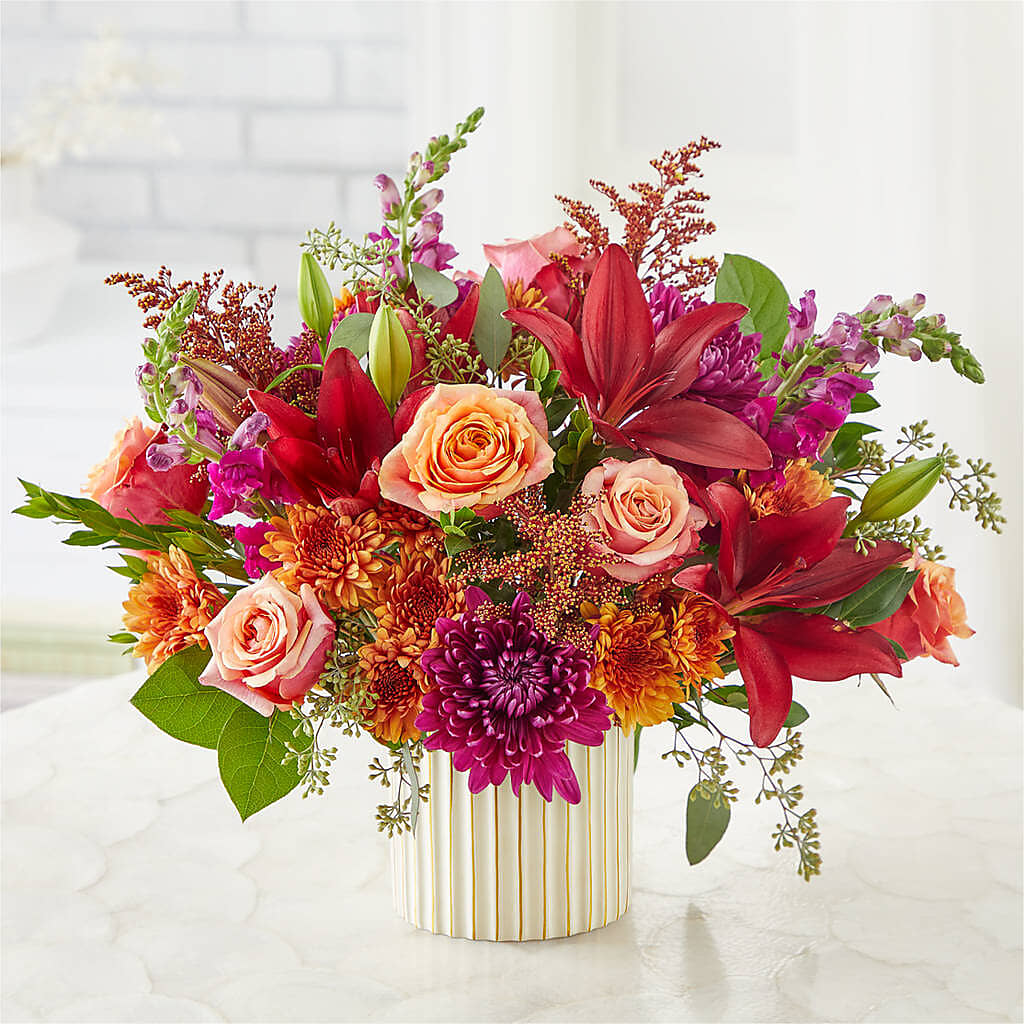 Burgundy Landscape Bouquet – Forsberg Flowers Of Marquette Llc, Marquette MI