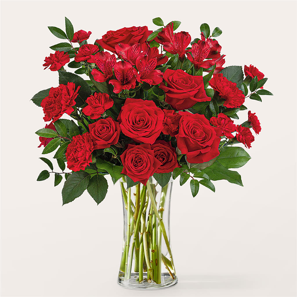 Brilliant Ruby Bouquet – Forsberg Flowers Of Marquette Llc, Marquette MI
