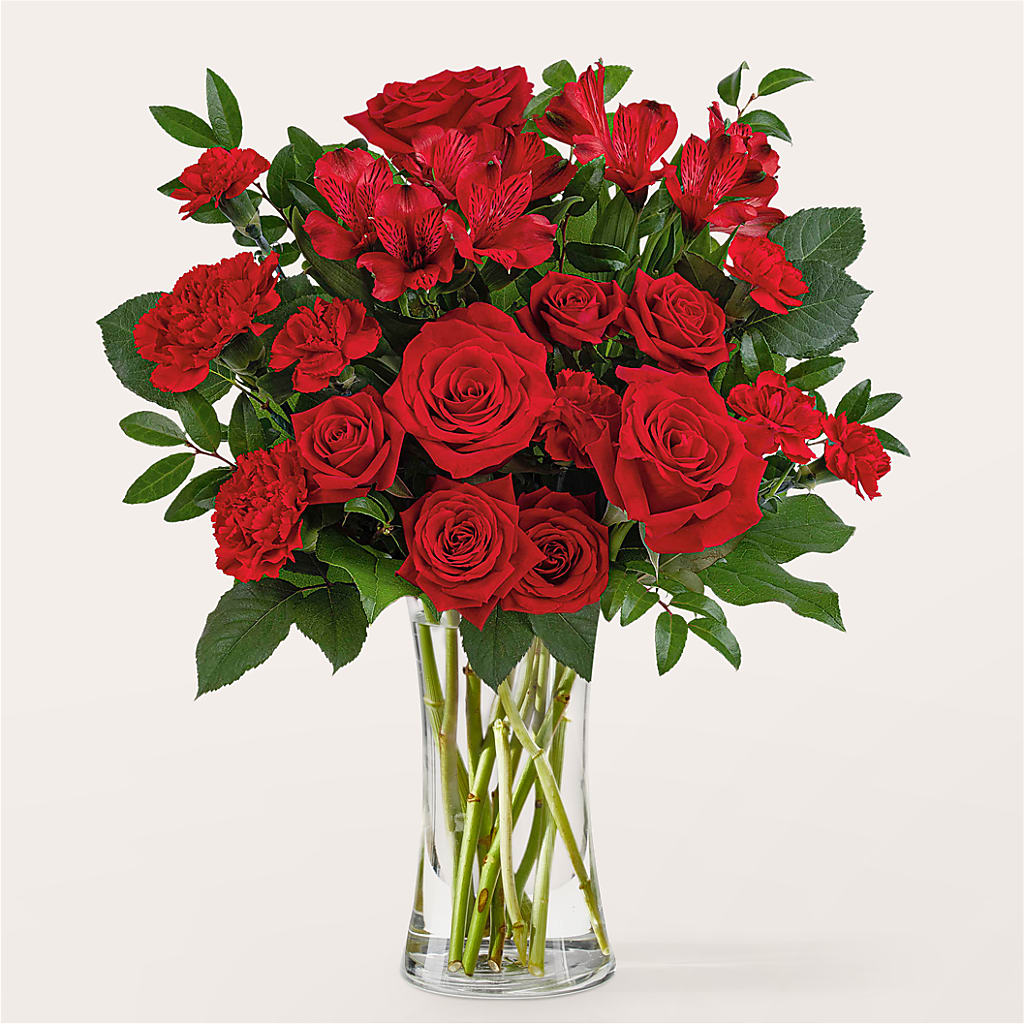 Brilliant Ruby Bouquet – Forsberg Flowers Of Marquette Llc, Marquette MI