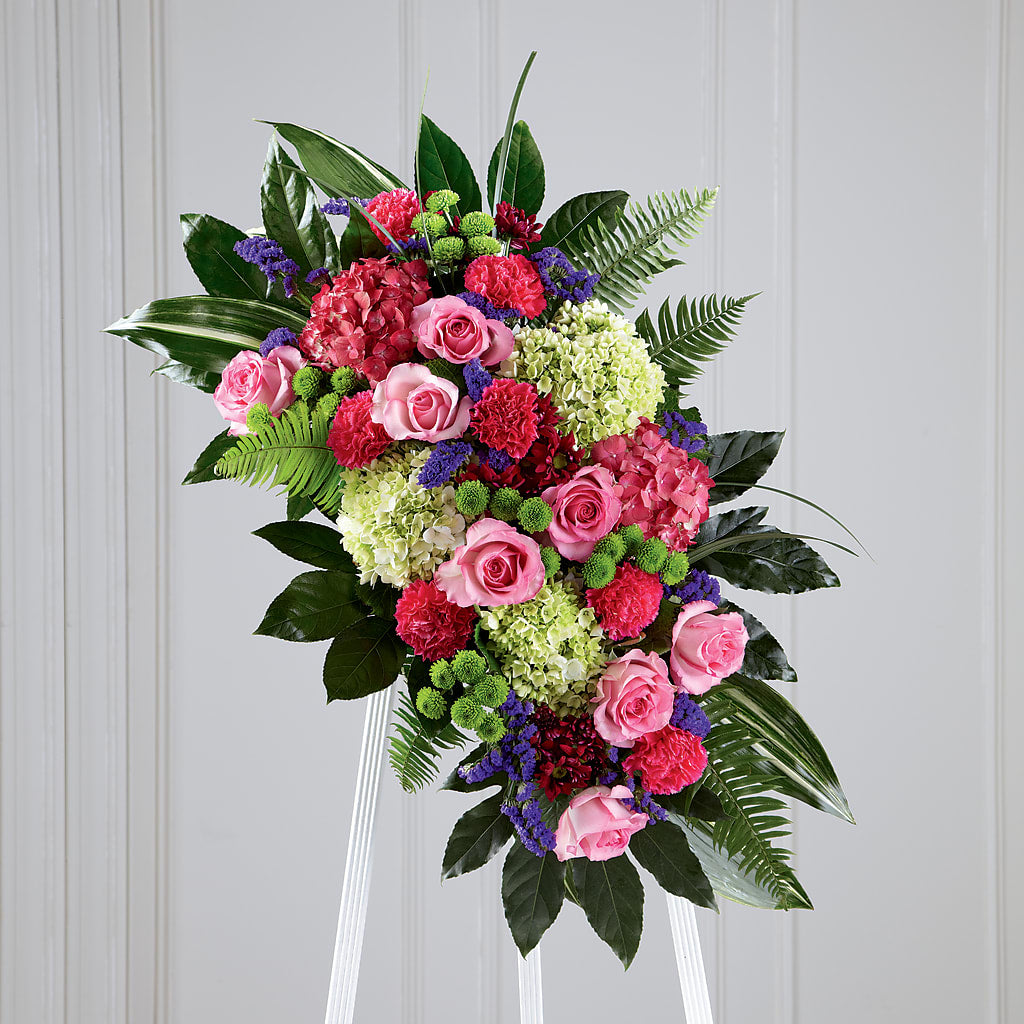 Refreshing Mix Standing Spray – Forsberg Flowers Of Marquette Llc, Marquette MI