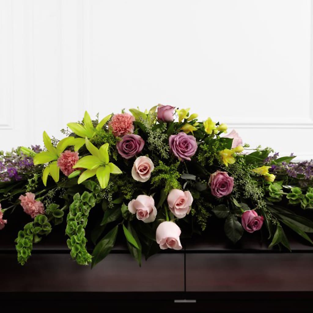 Forever Beloved Casket Spray – Forsberg Flowers Of Marquette Llc, Marquette MI