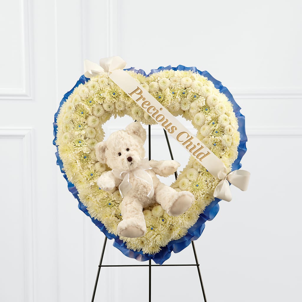 Precious Child Standing Heart – Forsberg Flowers Of Marquette Llc, Marquette MI