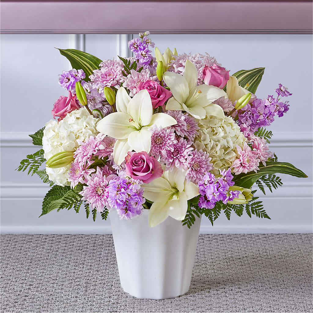 Heaven Sent Floor Basket – Forsberg Flowers Of Marquette Llc, Marquette MI