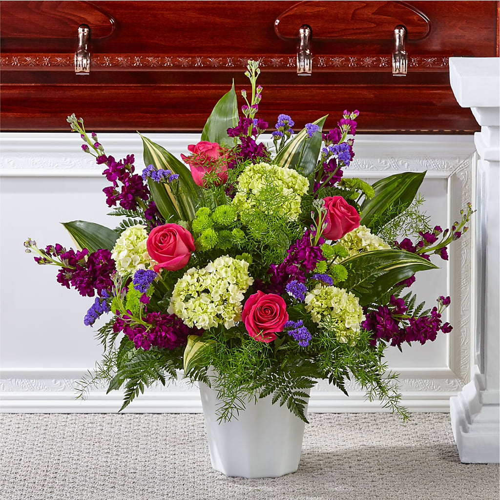 Beautiful Horizons Floor Basket – Forsberg Flowers Of Marquette Llc, Marquette MI