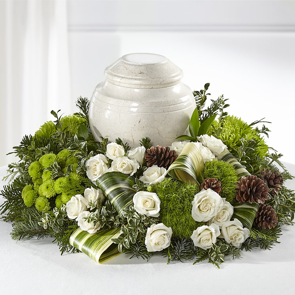 Precious Evergreen Cremation Adornment – Forsberg Flowers Of Marquette Llc, Marquette MI