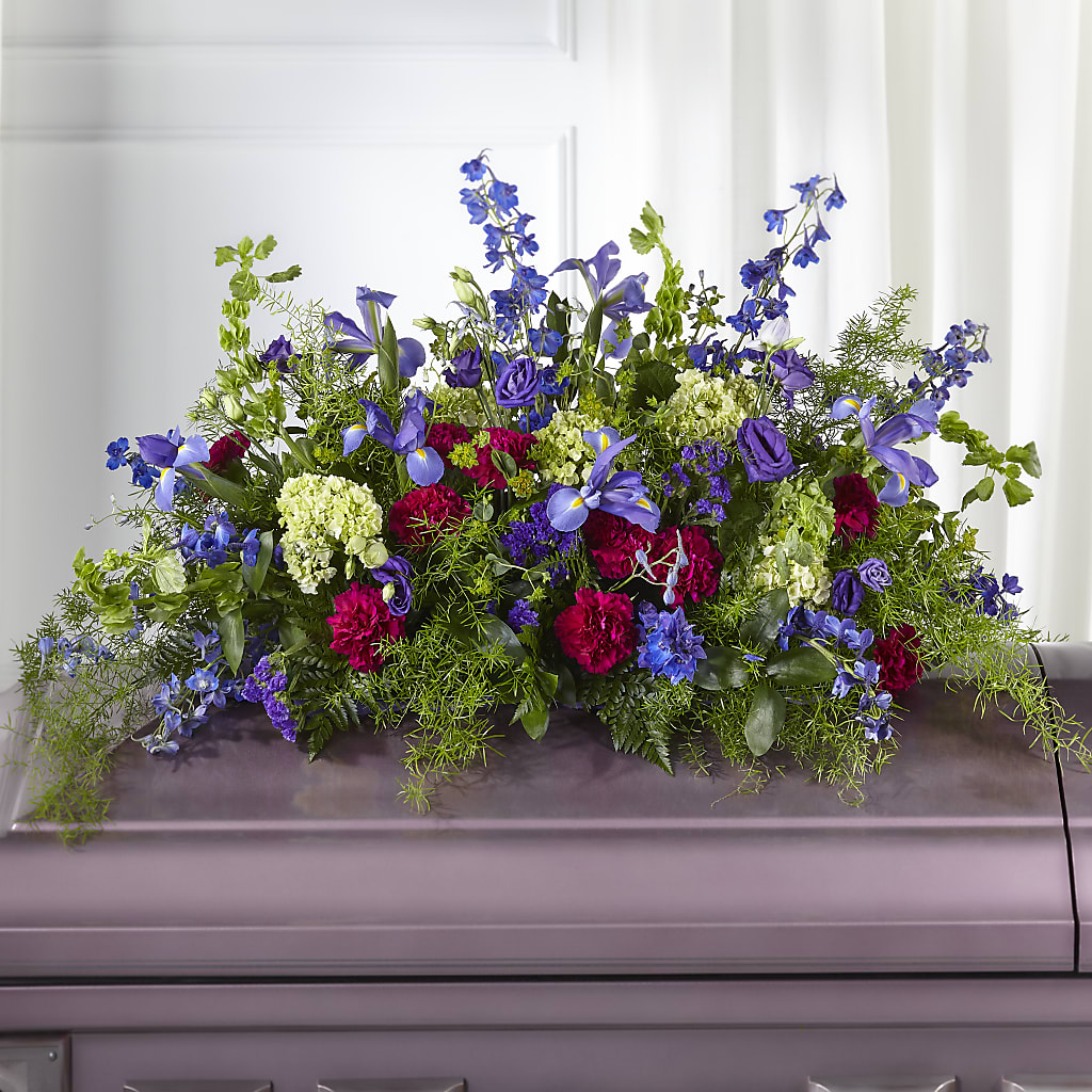 Always Treasured Casket Spray – Forsberg Flowers Of Marquette Llc, Marquette MI