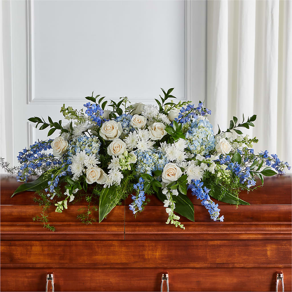 Timeless Essence Casket Spray – Forsberg Flowers Of Marquette Llc, Marquette MI