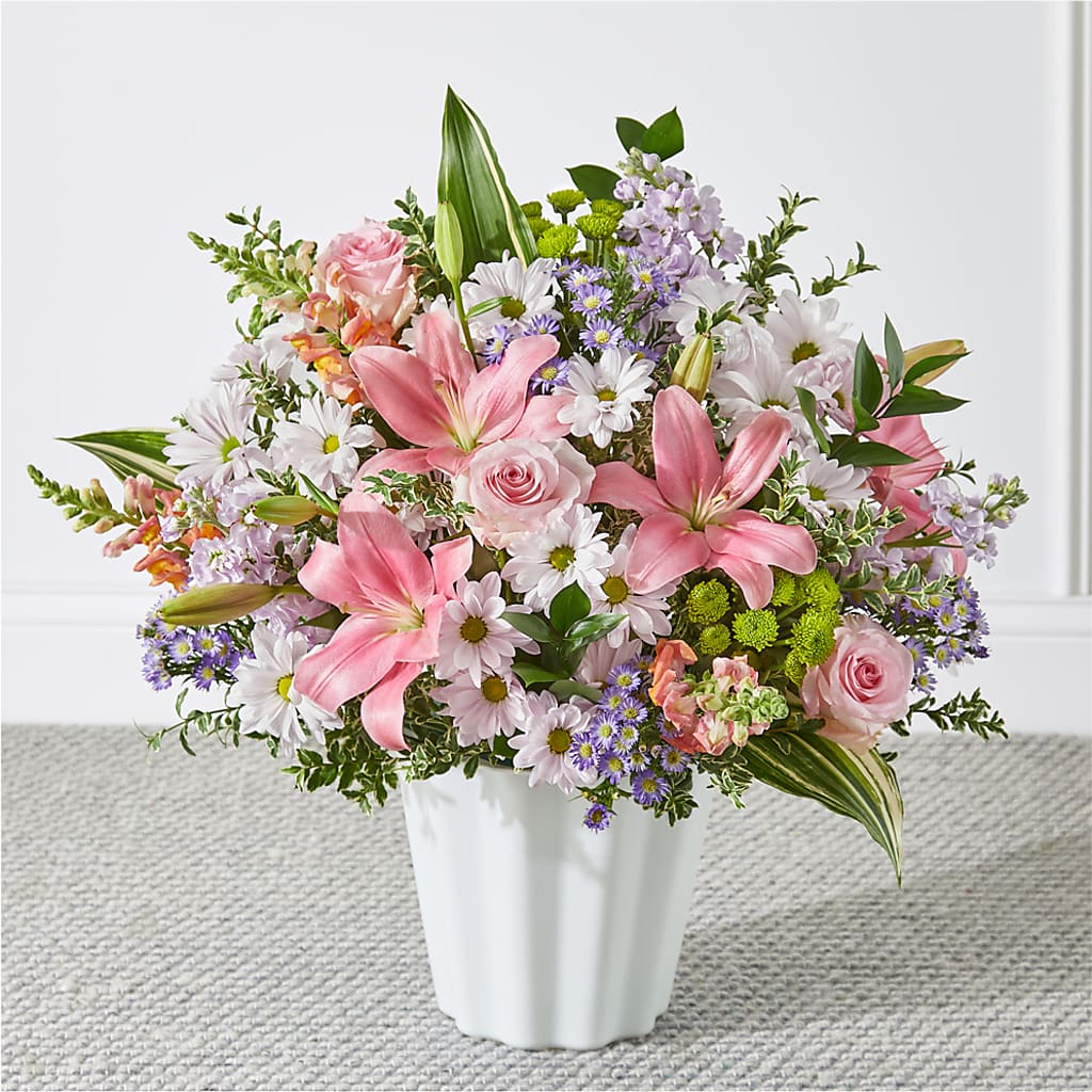 Abundant Compassion Floor Basket – Forsberg Flowers Of Marquette Llc, Marquette MI