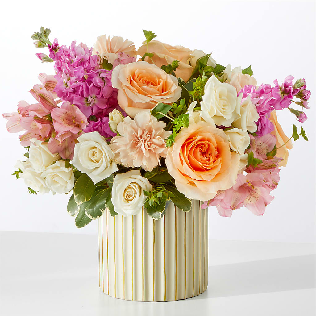 Paradise Bouquet with Ivory Vase – Forsberg Flowers Of Marquette Llc, Marquette MI