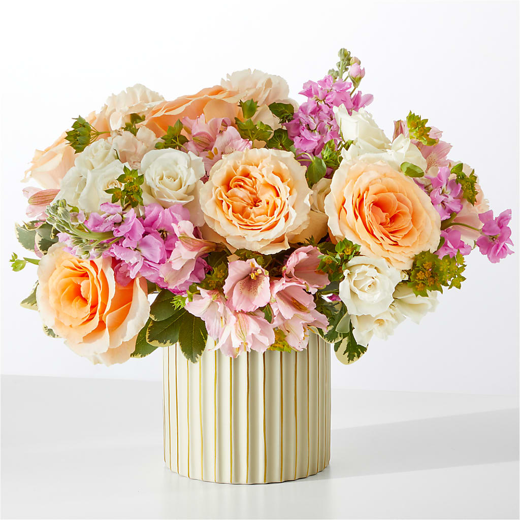 Paradise Bouquet with Ivory Vase – Forsberg Flowers Of Marquette Llc, Marquette MI