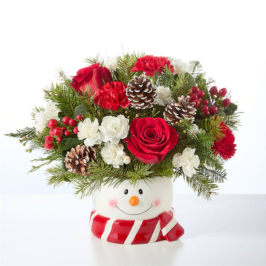 Jolly Snowman Bouquet –  Forsberg Flowers Of Marquette Llc, Marquette MI