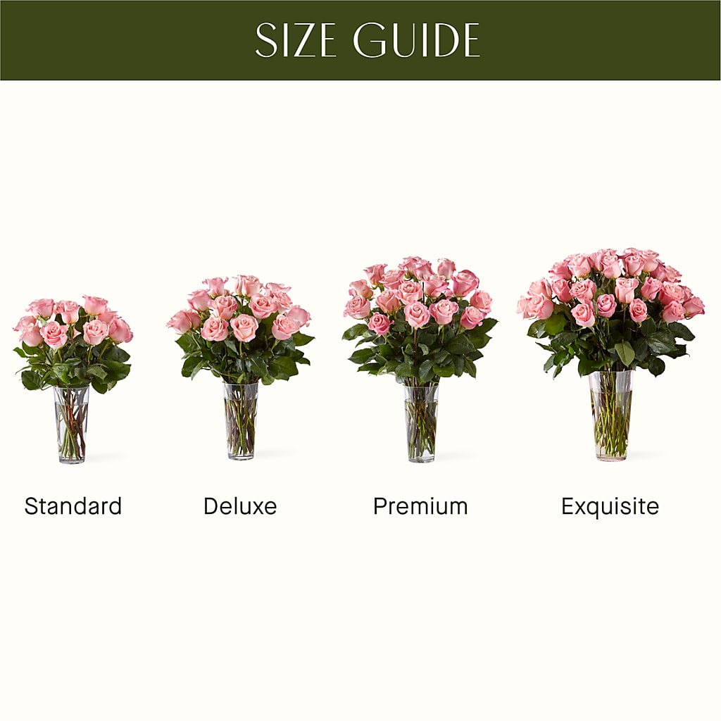 Long Stem Pink Rose Bouquet –  Forsberg Flowers Of Marquette Llc, Marquette MI