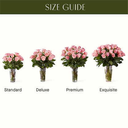 Long Stem Pink Rose Bouquet –  Forsberg Flowers Of Marquette Llc, Marquette MI