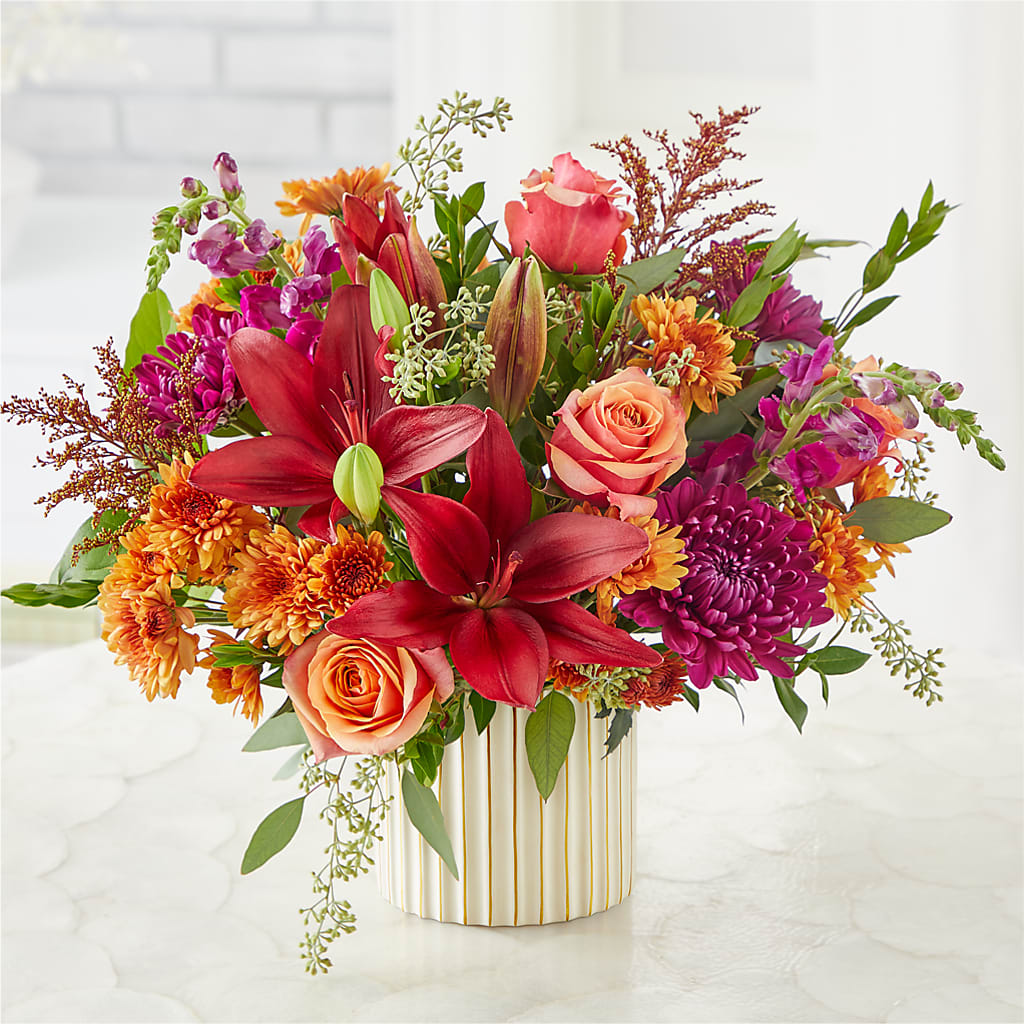 Burgundy Landscape Bouquet –  Forsberg Flowers Of Marquette Llc, Marquette MI