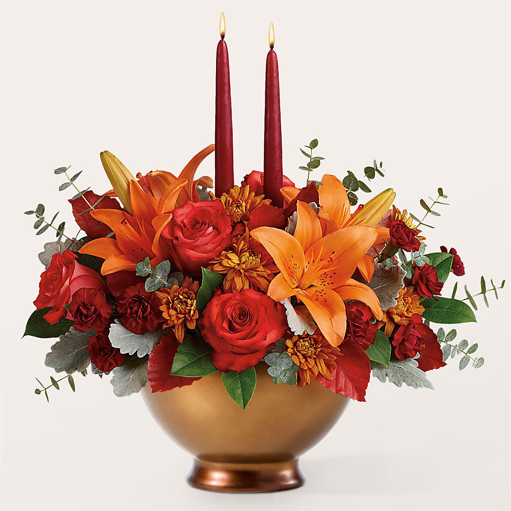 Fruits of Fall Centerpiece –  Forsberg Flowers Of Marquette Llc, Marquette MI