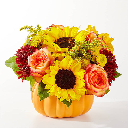 Golden Gourd Pumpkin Bouquet –  Forsberg Flowers Of Marquette Llc, Marquette MI