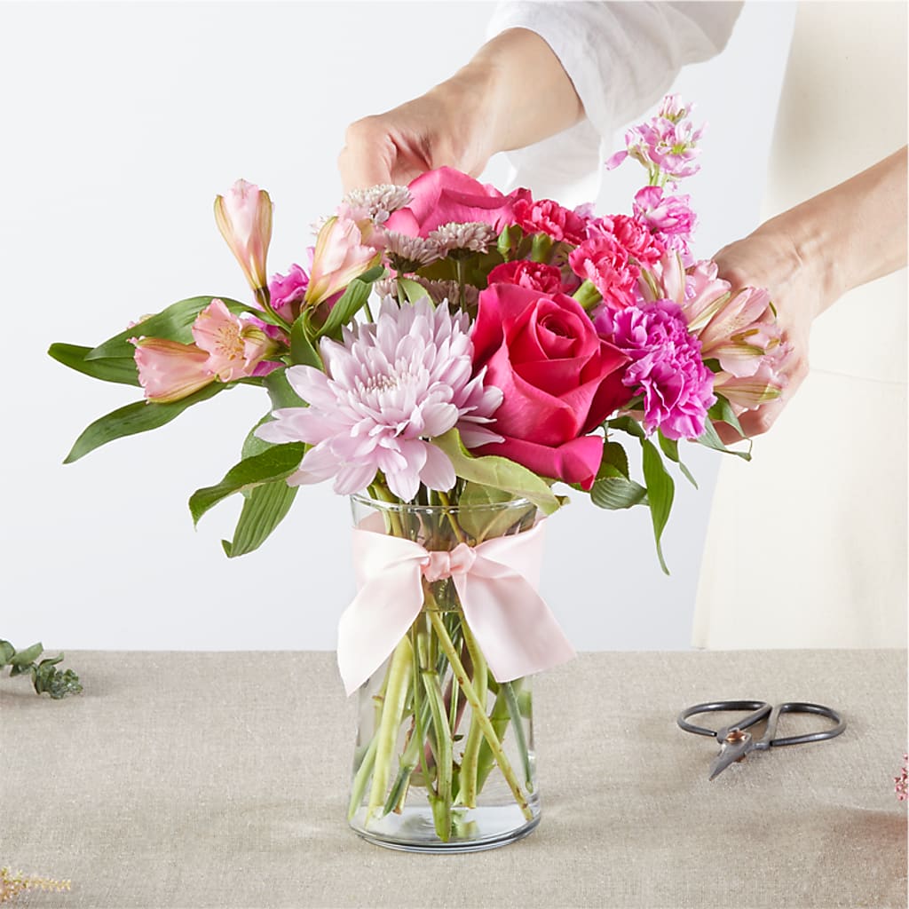 Pink Ribbon - A Florist Original –  Forsberg Flowers Of Marquette Llc, Marquette MI