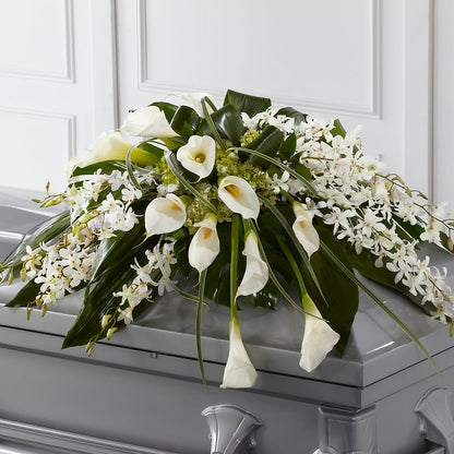 Angel Wings Casket Spray –  Forsberg Flowers Of Marquette Llc, Marquette MI