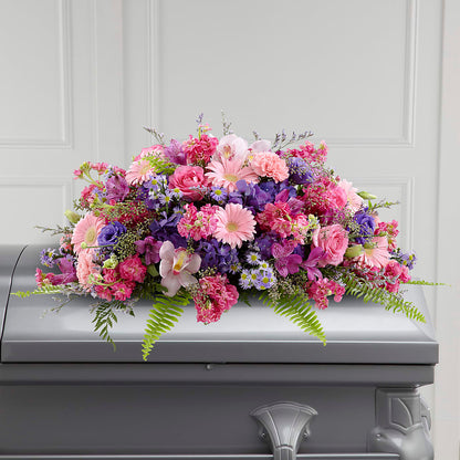 Glorious Garden Casket Spray –  Forsberg Flowers Of Marquette Llc, Marquette MI