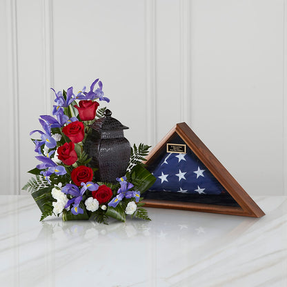 Patriotic Tribute Arrangement –  Forsberg Flowers Of Marquette Llc, Marquette MI