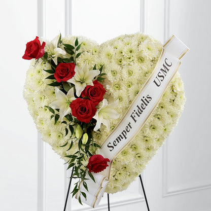 Heartfelt Hero Standing Heart –  Forsberg Flowers Of Marquette Llc, Marquette MI