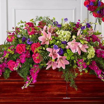 Radiant Tribute Casket Spray –  Forsberg Flowers Of Marquette Llc, Marquette MI