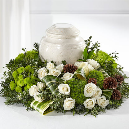 Precious Evergreen Cremation Adornment –  Forsberg Flowers Of Marquette Llc, Marquette MI