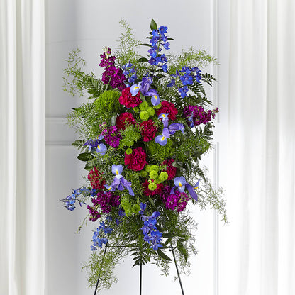 Heavenly Skies Standing Spray –  Forsberg Flowers Of Marquette Llc, Marquette MI