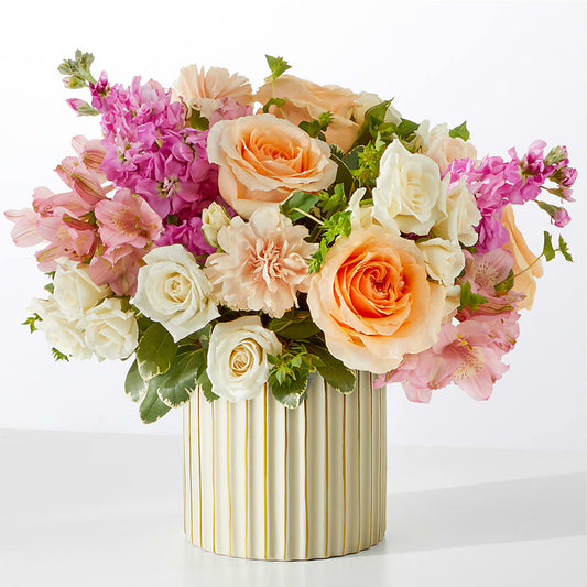 Paradise Bouquet with Ivory Vase –  Forsberg Flowers Of Marquette Llc, Marquette MI