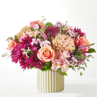 Berry Cobbler Bouquet with Ivory Vase –  Forsberg Flowers Of Marquette Llc, Marquette MI