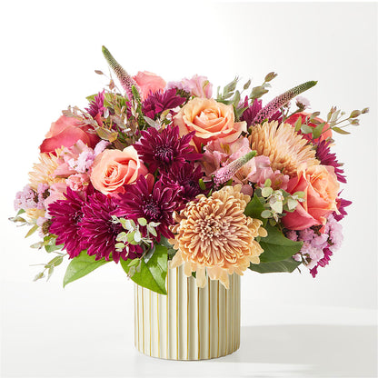 Berry Cobbler Bouquet with Ivory Vase –  Forsberg Flowers Of Marquette Llc, Marquette MI