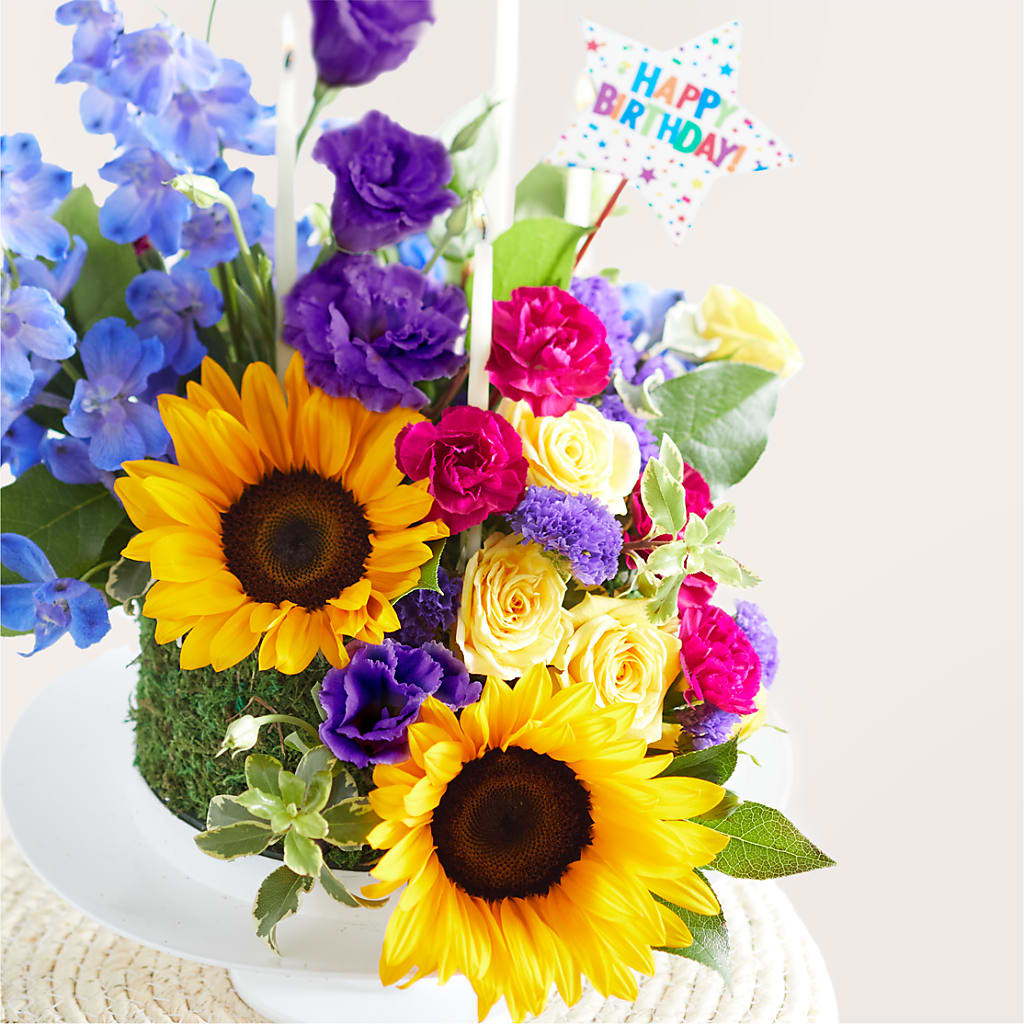 Star of the Day Floral Cake –  Forsberg Flowers Of Marquette Llc, Marquette MI