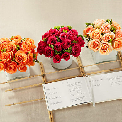 Dawn Rose Centerpiece –  Forsberg Flowers Of Marquette Llc, Marquette MI